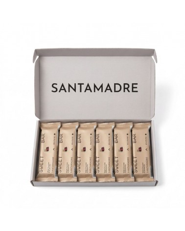 Caja de Barritas Santa Madre Sweet Bar chocolate blanco y arándano rojo 36 x 60G