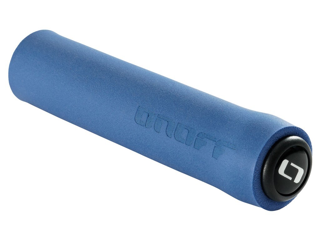 Poignées Onoff en silicone bleu