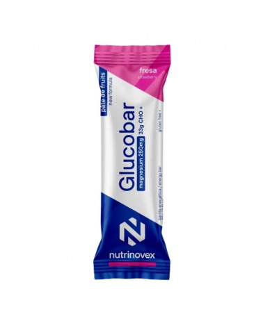 Barrita Energética Nutrinovex Glucobar Magnesio Fresa