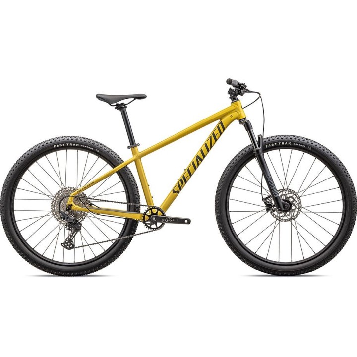 Vélo Specialized Rockhopper Expert, couleur Satin Metallic Sulphur/Obsidian