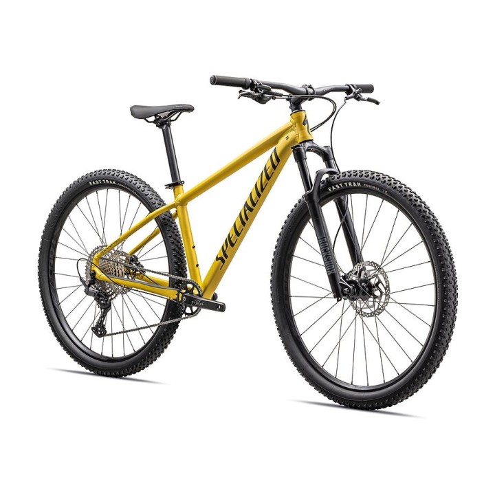 Vélo Specialized Rockhopper Expert, couleur Satin Metallic Sulphur/Obsidian
