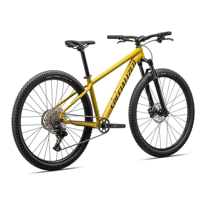 Vélo Specialized Rockhopper Expert, couleur Satin Metallic Sulphur/Obsidian