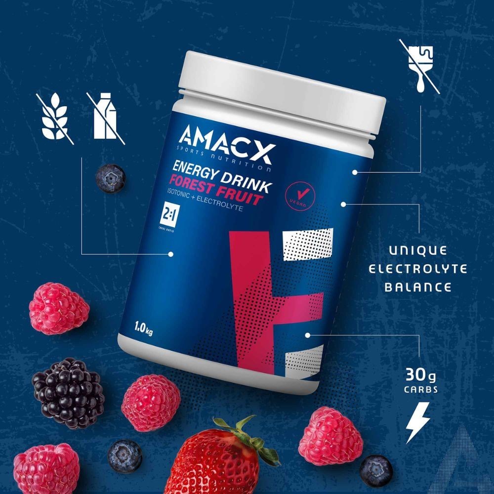 Carbohydrates Amacx Energy Drink Fruits des bois 1 kg