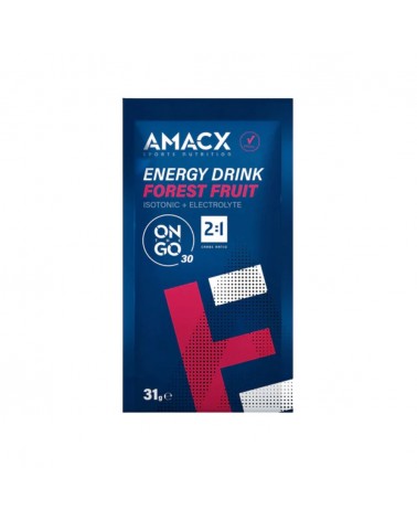 Carbohydrates Amacx Energy Drink On The Go Fruits des bois