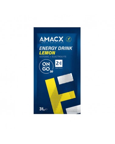 Carbohidratos Amacx Energy Drink On The Go Limón 31g