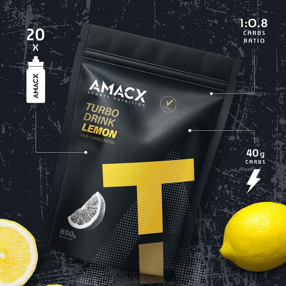 Carbohydrates Amacx Turbo Drink Citron 850g