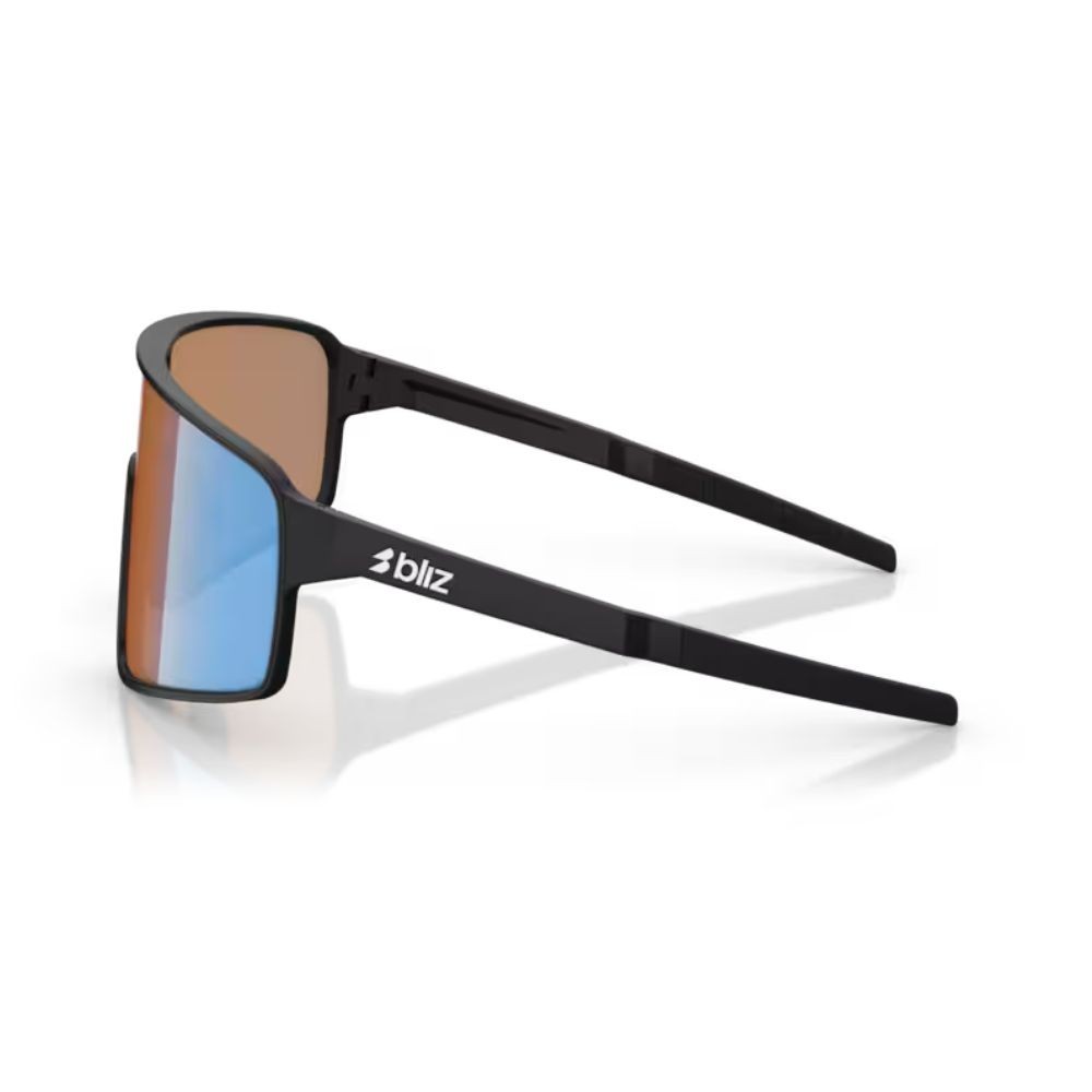 Gafas Bliz P001 Negro mate/Coral/naranja espejo azul