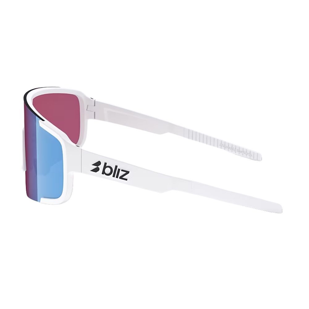 Gafas Bliz P003 Blanco Mate / Rosa/violeta espejo azul
