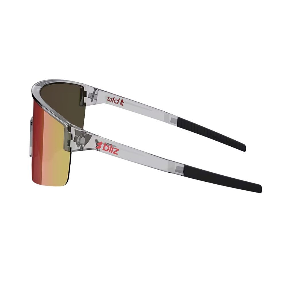 Gafas Bliz P004 gris oscuro transparente/rojo
