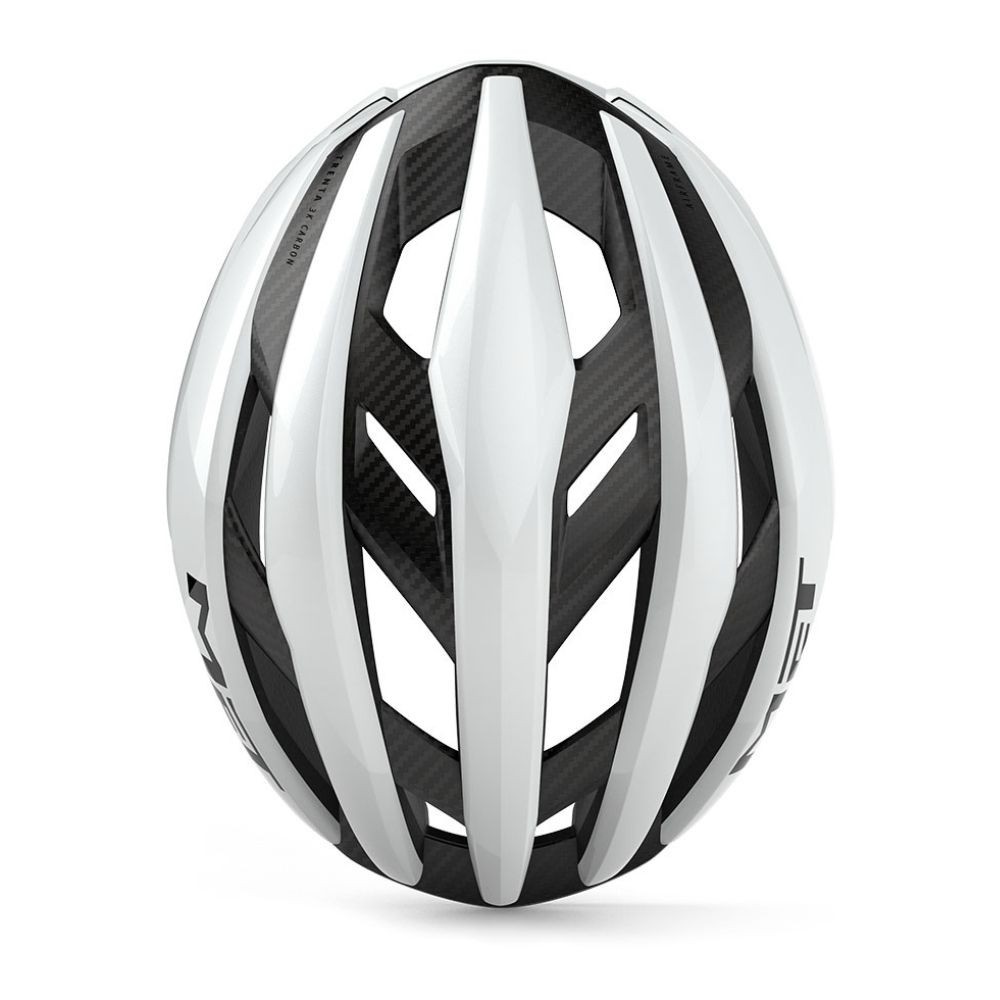 Casco Met Trenta 3K Carbon Blanco Brillo