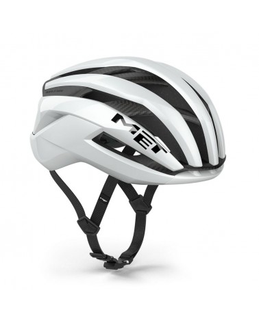 Casco Met Trenta 3K Carbon Blanco Brillo