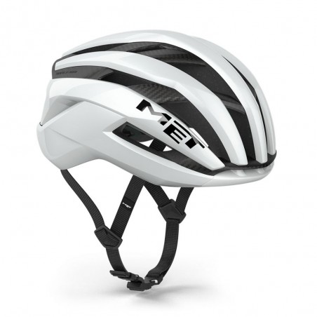 Casco Met Trenta 3K Carbon Blanco Brillo
