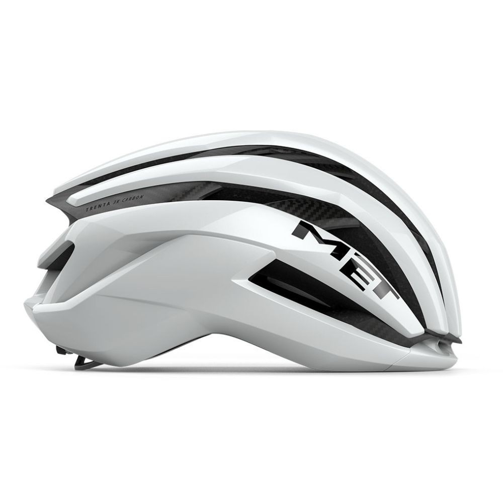 Casco Met Trenta 3K Carbon Blanco Brillo