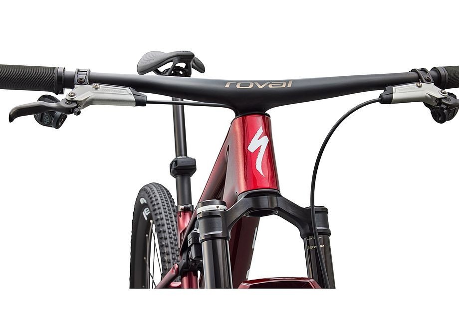 Bicicleta Specialized S-Works Epic 9 Gloss Red Tint Over Red Reflex Pearl Edge Fade/Metallic White Silver