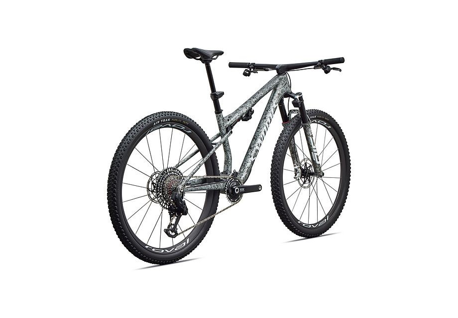 Bicicleta Specialized S-Works Epic 9 Gloss Metallic Obsidian multi color dry Impasto/metallic white silver