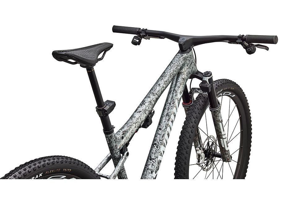 Bicicleta Specialized S-Works Epic 9 Gloss Metallic Obsidian multi color dry Impasto/metallic white silver
