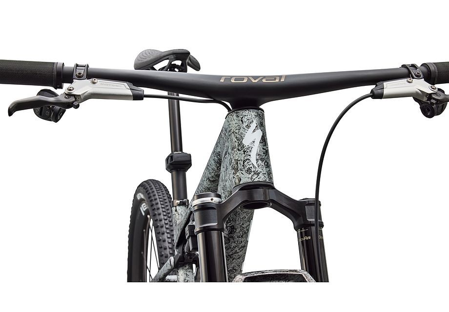 Bicicleta Specialized S-Works Epic 9 Gloss Metallic Obsidian multi color dry Impasto/metallic white silver