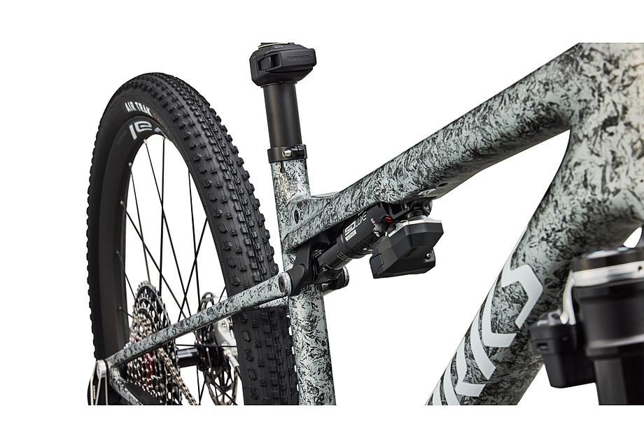 Bicicleta Specialized S-Works Epic 9 Gloss Metallic Obsidian multi color dry Impasto/metallic white silver
