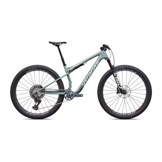 Vélo Specialized Epic 9 Expert Gloss Agave Grey / Metallic White Silver