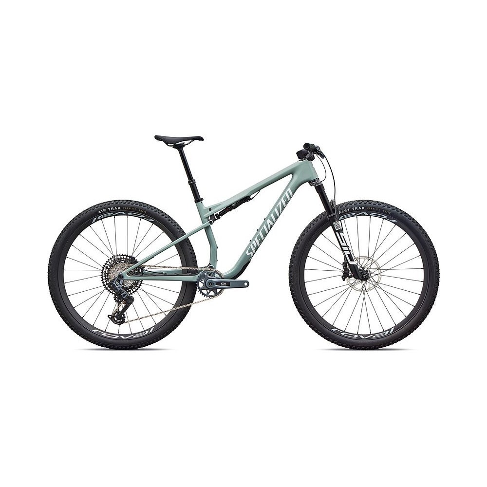Vélo Specialized Epic 9 Expert Gloss Agave Grey / Metallic White Silver