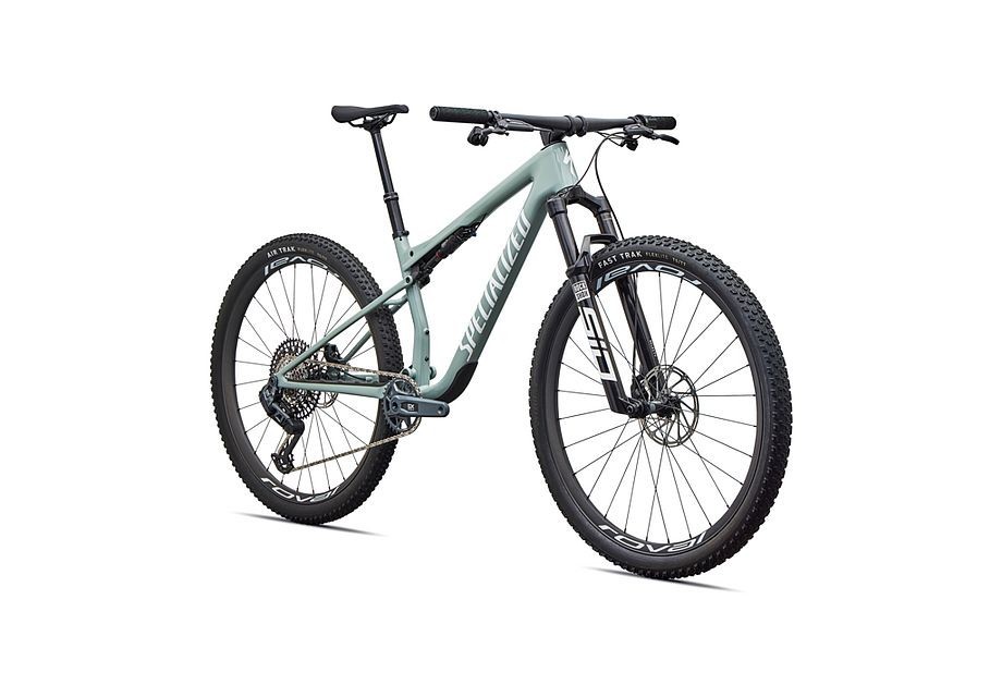 Vélo Specialized Epic 9 Expert Gloss Agave Grey / Metallic White Silver
