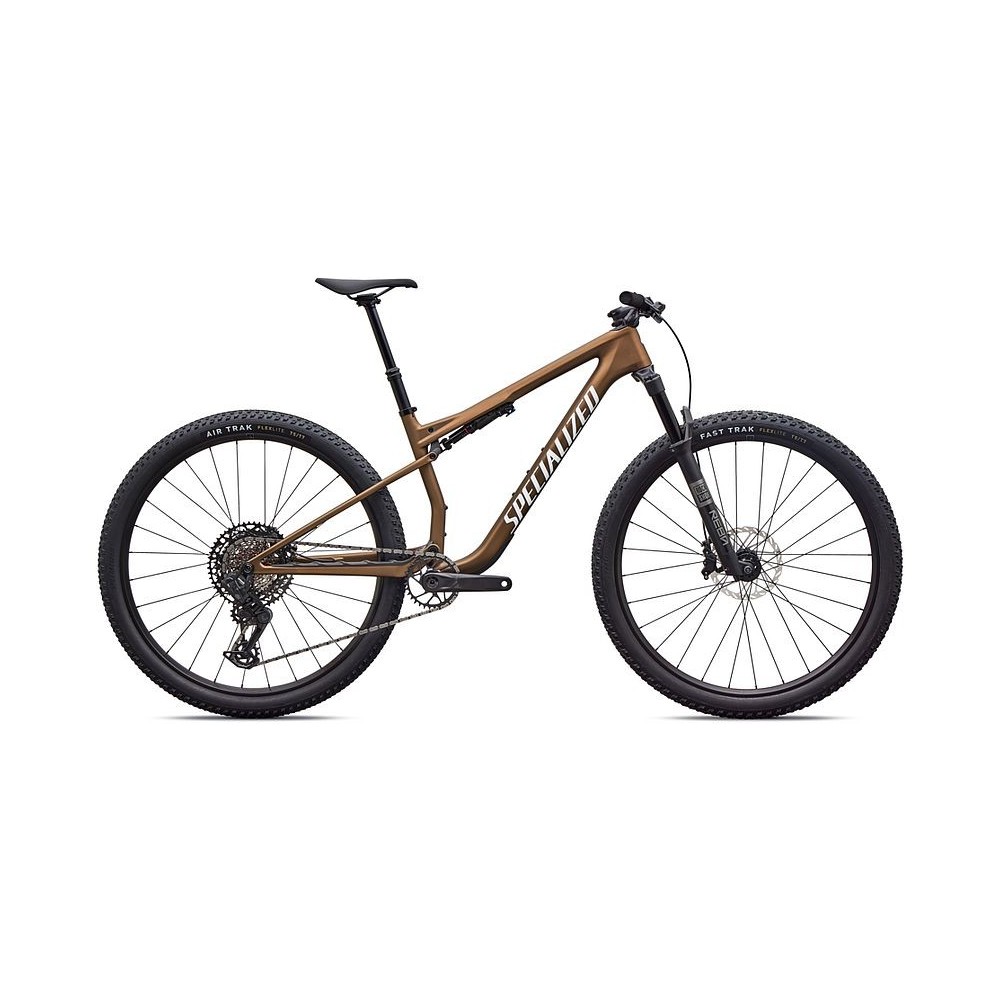 Vélo Specialized Epic 9 Sport Satin Burnt Gold Metallic / Metallic White Silver