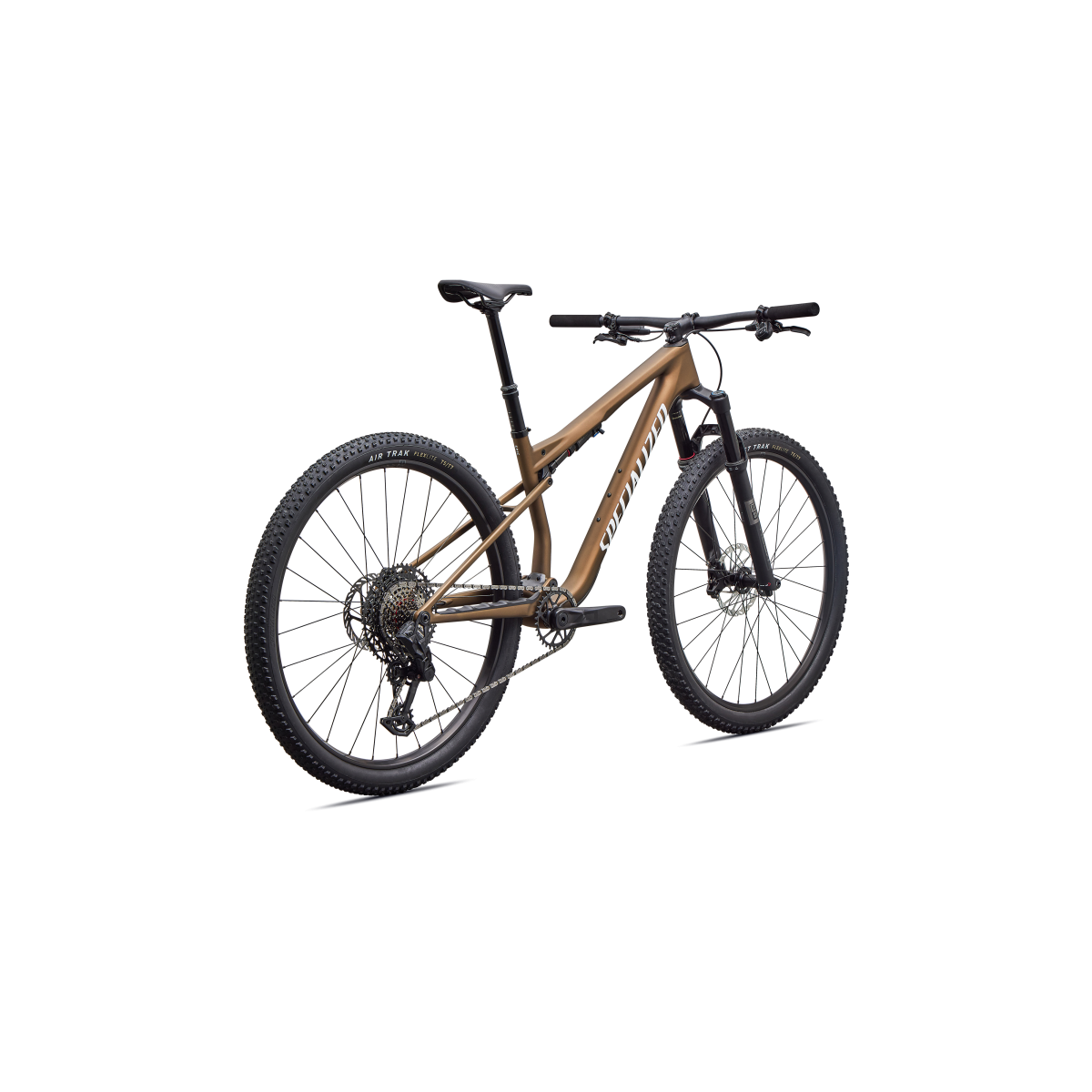 Vélo Specialized Epic 9 Sport Satin Burnt Gold Metallic / Metallic White Silver