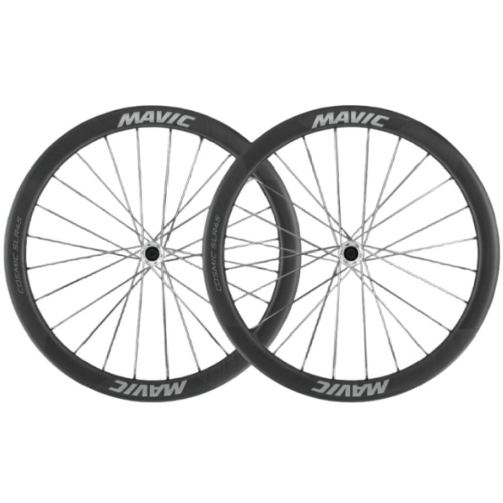 Jeu de roues Mavic Cosmic SLR 45 Disc 23 mm rayons argentés