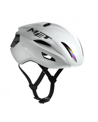 Casco Met Manta Mips White Holographic Glossy