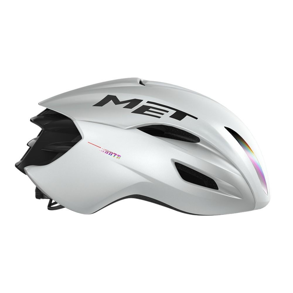 Casco Met Manta Mips White Holographic Glossy
