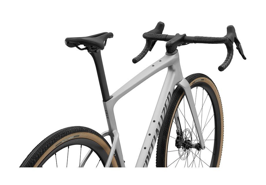Vélo Specialized Crux 5 Expert Sram Force XPLR Shadow Silver/Obsidian Metallic