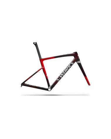 Cuadro Specialized S-Works Crux 5 carbono FACT 12r Cayenne Metallic/Red Tint/White Silver Metallic