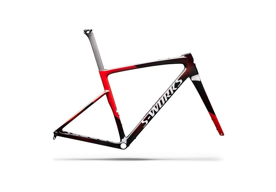 Cuadro Specialized S-Works Crux 5 carbono FACT 12r Cayenne Metallic/Red Tint/White Silver Metallic