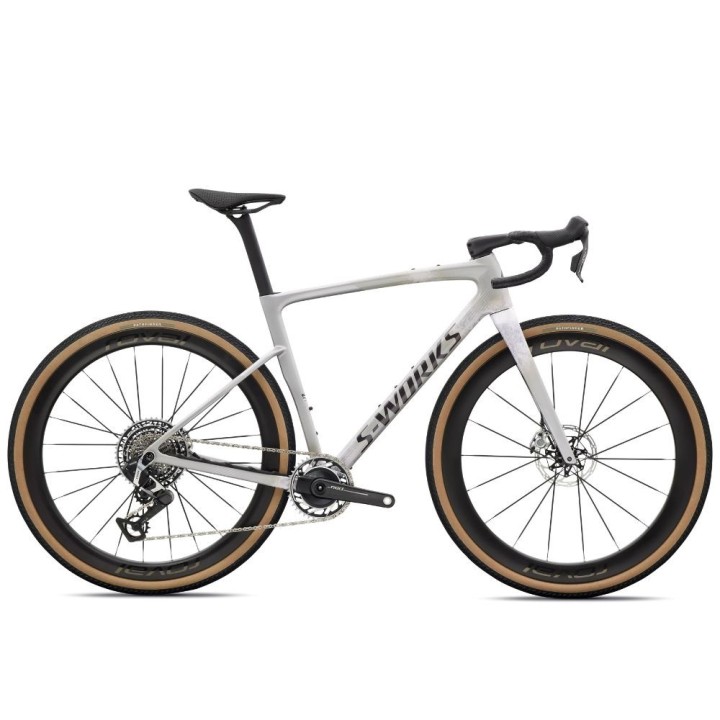 Vélo Specialized S-Works Crux 5 Sram RED XPLR Silver Dust/Amethyst Frost/Nebula Metallic