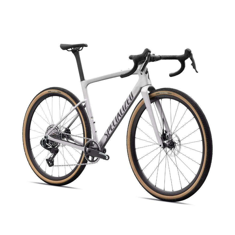 Vélo Specialized Crux 5 Expert Sram Force XPLR Shadow Silver/Obsidian Metallic