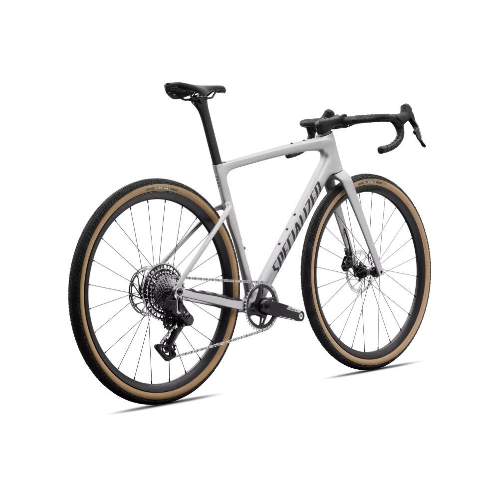 Vélo Specialized Crux 5 Expert Sram Force XPLR Shadow Silver/Obsidian Metallic