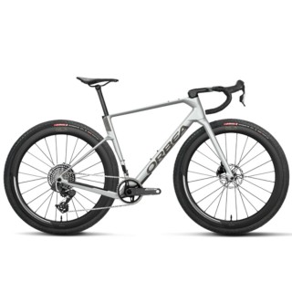 Vélo Orbea Terra Race M21Eltd 1X Custom Blanc métallisé chic / Anthracite pailleté