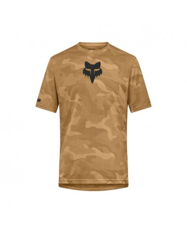 Camiseta Manga Corta Fox Ranger TruDri marrón nuez moscada