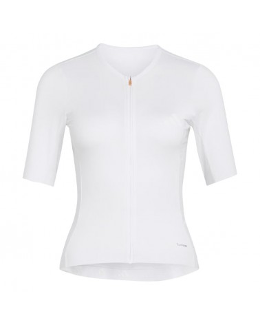 Maillot à manches courtes pour femme Adidas Tempo blanc