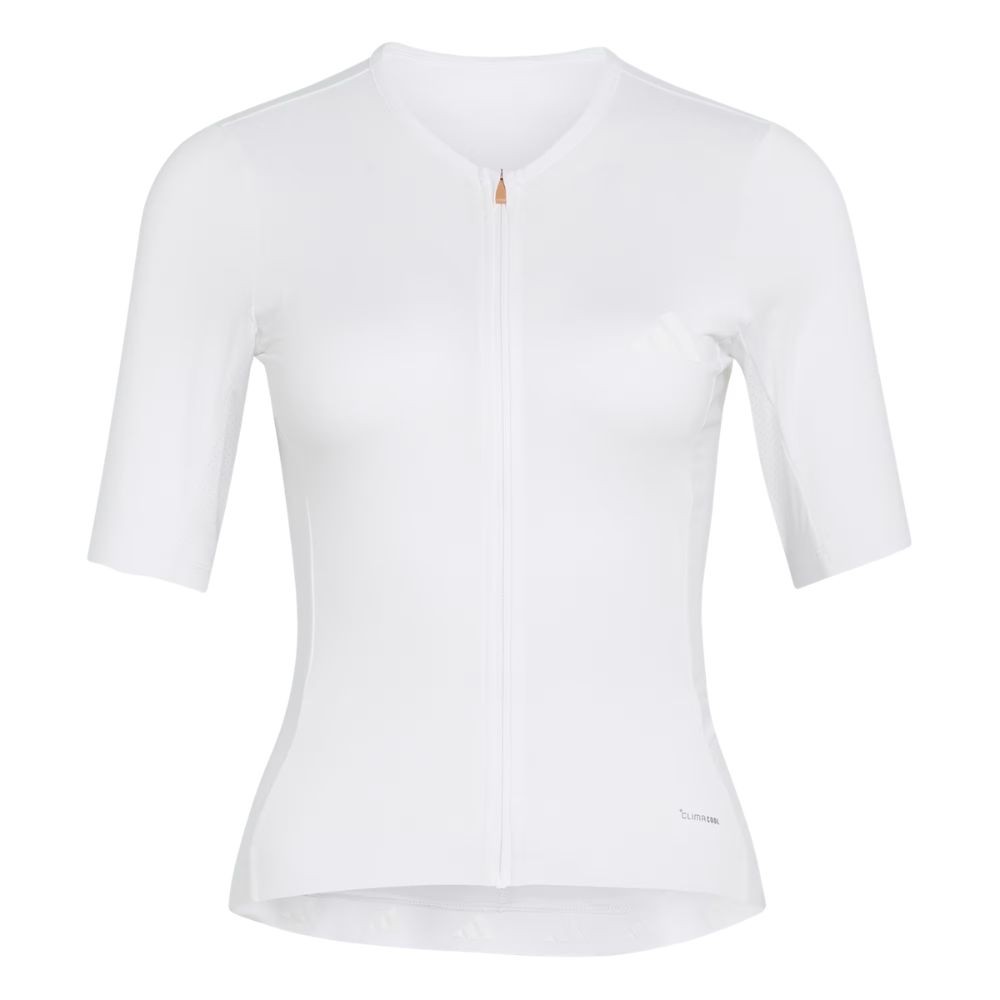 Maillot à manches courtes pour femme Adidas Tempo blanc