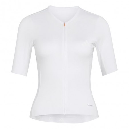 Maillot à manches courtes pour femme Adidas Tempo blanc