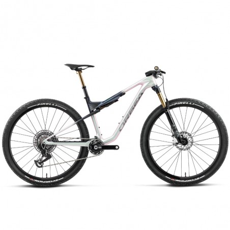 Vélo Orbea OIZ M-LTD Iris White - Finition Seaweed Carbon (brillant)