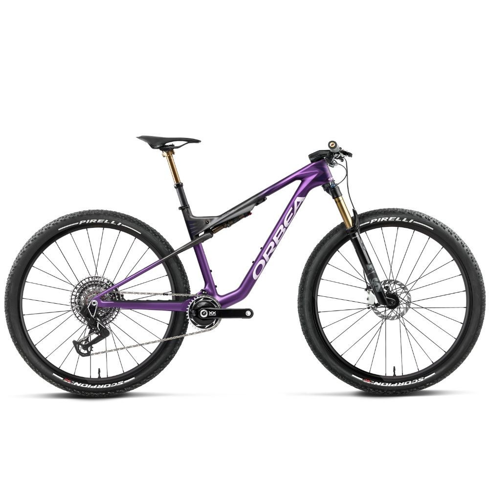 Vélo Orbea OIZ M-LTD Royal Plum - Diamond Black Carbon View (mat)