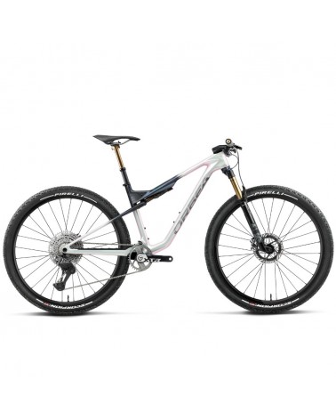 Bicicleta Orbea OIZ M-TEAM FACTORY Iris White - Seaweed Carbon View (Gloss)
