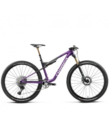 Bicicleta Orbea OIZ M-TEAM FACTORY Royal Plum - Diamond Black Carbon View (Matt)