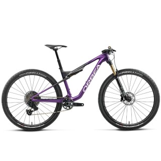 Bicicleta Orbea OIZ M-TEAM AXS Royal Plum - Diamond Black Carbon View (Matt)