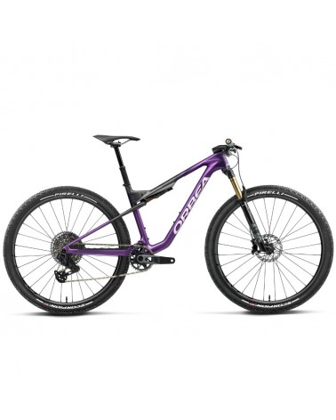 Bicicleta Orbea OIZ M-TEAM AXS Royal Plum - Diamond Black Carbon View (Matt)