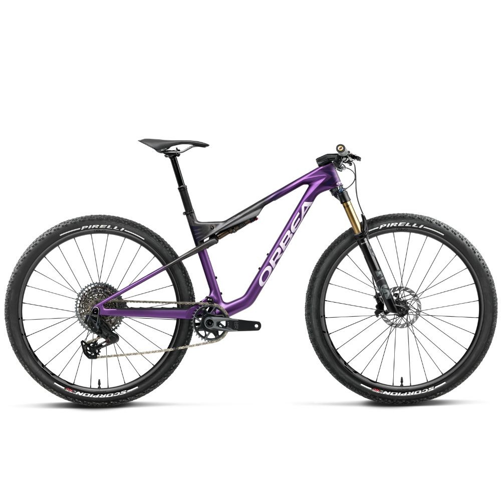 Bicicleta Orbea OIZ M-TEAM AXS Royal Plum - Diamond Black Carbon View (Matt)