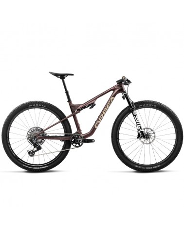 Vélo Orbea OIZ M10 AXS Burning Ashes C. View (mat) - Blanc ivoire (brillant)