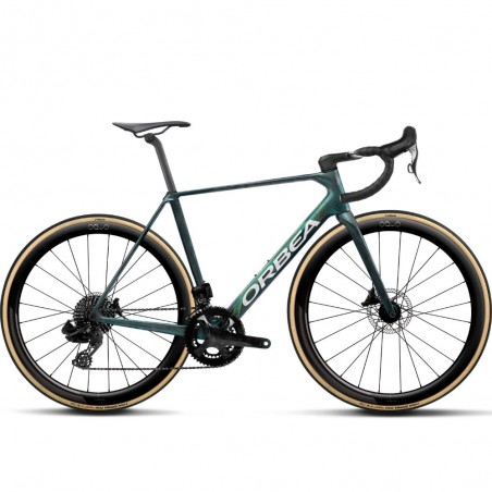 Vélo Orbea ORCA M22 LTD PWR Escape Green - Carbon View Matt